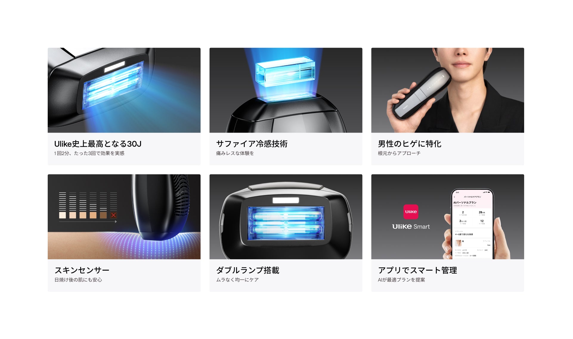 Ulike X Max IPL光美容器 アタッチメントキット｜毎朝の髭剃りにサヨナラ｜脱毛器・家庭用脱毛器・メンズ脱毛器・髭脱毛器・自宅脱毛器・光脱毛器・ipl光脱毛器・光美容器